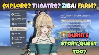 Durin Story, Zibai Farming, Imaginarium Theatre Speedrun and More Genshin Impact Live Come Join!