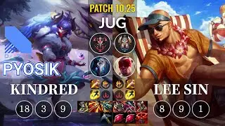 DRX Pyosik Kindred vs Lee Sin Jungle - KR Patch 10.25