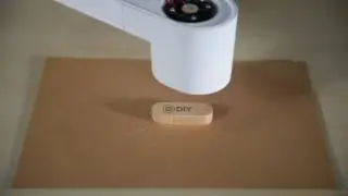 Laser Engrave on USB Key by Dobot M1 - Close-up  Raw Video - Part Two@dobotarm