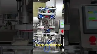 Double Head Servo Capping Machine, Automatic Capping Machine,Dual Head Capping Equipment for Bottle