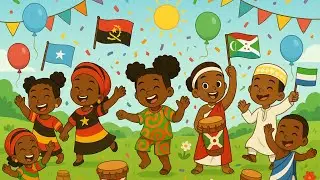 Bonjour en 7 langues Africaines 🌍 | Comptine pour enfants/ Les Petits Tambours 🎶🥁