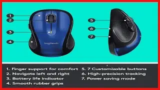 Logitech M510 Wireless Computer Mouse &ndash; Comfortable Shape with USB Unifying Receiver