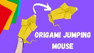 Origami jumping mouse | Origami jumping paper toy | Paper craft