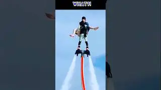 HOW TO UNWATCH 🙈 FLYBOARDING MAN WITH A GIRL #shorts #flyboarding #waterjet #flyboard #extreme