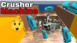 Car Crusher Gameplay Video #carcrash #carcrusher #carcrashjumps #gadiwalacartoon