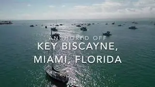 Key Biscayne, Hurricane Harbour, Miami, Florida, Drone Video