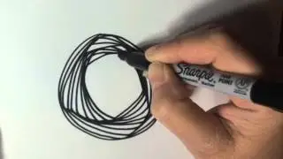 Doodle Paradox pattern inside of a Circle (How To, tutorial, Pursuit Curve, pattern, YouTube)