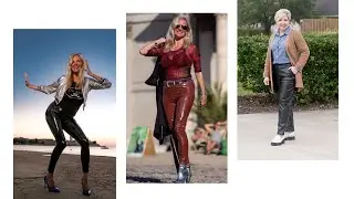 Beautiful Older Women Leather Pant Outfits Ideas For Every Type Of Event