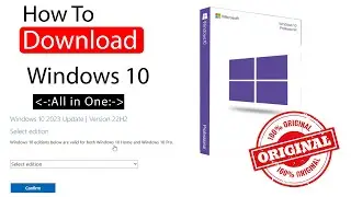 Download Windows 10 Genuine latest ISO File from Microsoft Website