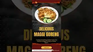 A classic Malaysian favorite 🇲🇾🔥Spicy, savory Maggi Goreng cooked Mamak-style 😋🍜