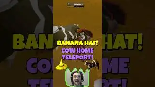 Banana Hat & Cow Teleport! OSRS Guide! #gaming #oldschoolrunescape  #mmorpg #osrs #mmo #osrsguide