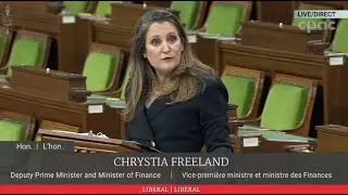 Finance Minister Chrystia Freeland delivers federal budget 2021 &ndash; April 19, 2021