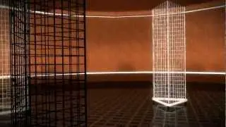 DIY Gridwall Three-Sided Rolling Merchandiser avi