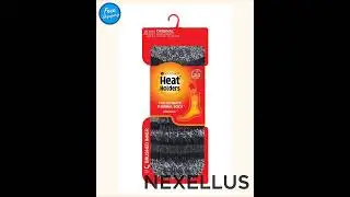 Heat Holders - Mens Siskin Slipper Socks (6-11 UK / Black / Charcoal)