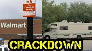 Living in a WALMART PARKING LOT ‼️Crackdown on Camping in RVs‼️