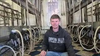   There doesn't seem to be a shortage of young dairy farmers to me. Milking 65 cows in a double 6