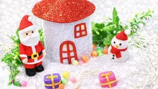 🎄 Mini Christmas Village Making for School Project | DIY Christmas Craft Step by Step