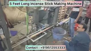 5 Feet Long Automatic Incense Stick Making Machine With Auto Cutting | Garden Incense Making Machine
