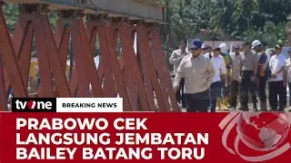 Presiden Prabowo Meninjau Jembatan Bailey di Batang Toru | Breaking News
