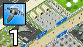 Idle Air Force Base&rlm; Gameplay Part 1 (Android,IOS)