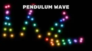 Mesmerizing pendulum wave - relaxing mezzo soprano with polyrhythms - #pendulumwave rainbow