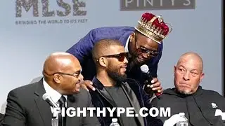 ADONIS STEVENSON STEPS TO BADOU JACK TO WARN HIM: 