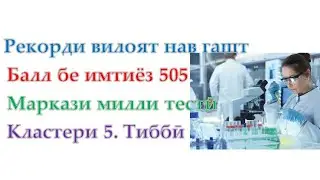 Рекорди Кластери 5 тиббии вилоят нав шуд