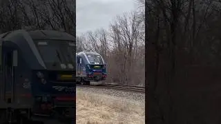Amtrak 355 goes past charing cross with a horn show #amtrak #railfan #cn #railway #train #railroad