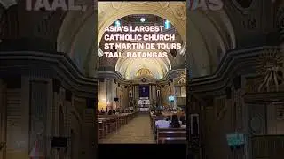 LARGEST CATHOLIC CHURCH in ASIA, Taal Basilica, St Martin De Tours Family Visit #shorts #shortsfeed