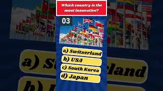 Which Country Is the MOST Innovative? 💡🌍 | QUIZ #Shorts#viral