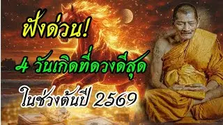 เปีด4 วันเกิดที่ดวงดีสุดในช่วงต้นปี 2569//เปีดดวงคนจะรวย