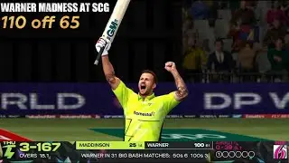 Warner Madness At SCG | David Warner - 110 off 65 🔥 | Enhanced Graphics ✨