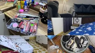 تنظيفِ الاسبوعي جلف وتلميع البيت تعزيل غرفه النوم والمكياج #يوميات_ننوس_ننس 