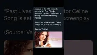 My Best Friend's Wedding 2? #Shorts #JuliaRoberts