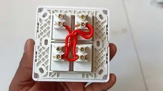 Learn to connect a 4 gang switch