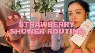 How to Smell like *Strawberries and Cream* 🍓🍰 | in Depth !! | Shower Routine