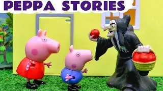 Свинка Пеппа Играть Doh Хэллоуин с Томасом и друзьями игрушечных поездов и удивить яйца