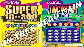 GRATTAGE FDJ🏆 1 JACKPOT AVEC TRÈS BEAU GAIN 💲💸🙏 BELLE SURPRISE!!!😊❤️👏