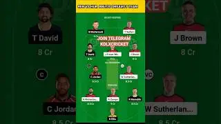 Ren vs Hur Dream11 team #shorts #bbl2024 #renvshur #kdlxcricket