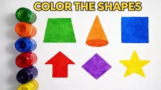 Shapes drawing for kids, Learn 2d shapes, colors for toddlers | Preschool Learning,Educational video