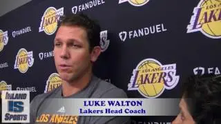 NBA: Lakers Head Coach Luke Walton Interview