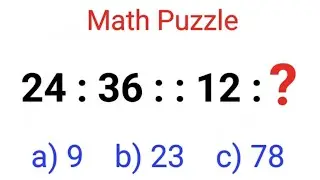 Only for a GENIUS! choose the correct option. #proportion #mathsproblems  #mathspuzzles #puzzles