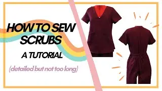 How to make scrubs (doctors, nurses, sewing DIY)