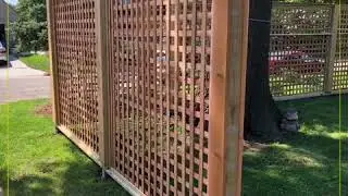 Custom Lattice Fence