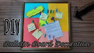 Bulletin Board Decoration | DIY | Crafting Madness