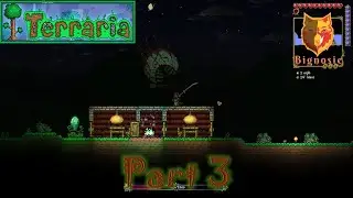 Terraria - Part 3 - Blood moon, The Eye and King Slime