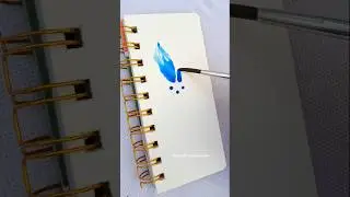 Easy flower painting technique. Art for beginners. #art #flowerart #relaxingart #calmingart #viral