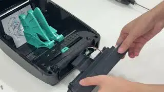 How to install the cutter (TD 403T Desktop Thermal Transfer Barcode Printer)