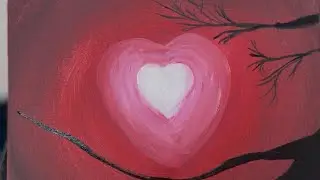 Easy Acrylic Valentine’s Day Painting Tutorial for Beginners (Part 1)
