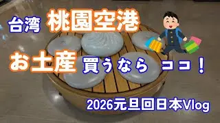 【台湾】お土産通り 桃園空港 2026元旦回日本 Vlog 【中文字幕】